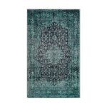 Tapis de bain vert motif classique vintage imprimé 70x120 Tapis de bain vert motif classique vintage imprimé 70x120