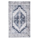 Tapis de bain vintage imprimé à la machine gris 70x120 cm Tapis de bain vintage imprimé à la machine gris 70x120 cm