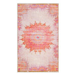 Tapis de bain vintage motif oriental multicolore 70x120