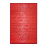 Tapis en bambou larges lattes et ganse rouge 160x230 Tapis en bambou larges lattes et ganse rouge 160x230