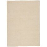 Tapis berbère marocain noué main en laine - blanc 60x120 cm Tapis berbère marocain noué main en laine - blanc 60x120 cm