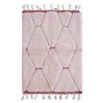 Tapis berbre marocain pure laine rouge 107 x 148