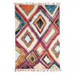 Tapis berbre motif ethnique, idal pour une entre, multicolore 40x60