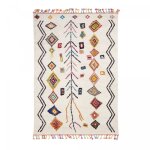 Tapis berbre motif ethnique, idal pour un salon, multicolore 120x170