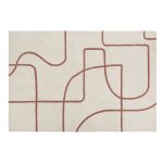 Tapis ciselé tufté en laine écrue 160x230 Tapis ciselé tufté en laine écrue 160x230