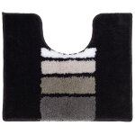 Tapis contour wc en acrylique 1000 g / m² gris anthracite 50x45cm Tapis contour wc en acrylique 1000 g / m² gris anthracite 50x45cm