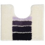 Tapis contour wc en acrylique 1000 g / m² violet 50x45cm Tapis contour wc en acrylique 1000 g / m² violet 50x45cm