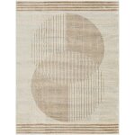 Tapis de couloir scandinave moderne beige / brun 80x220 Tapis de couloir scandinave moderne beige / brun 80x220