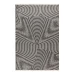 Tapis courbe design en polypropylne gris 120x170