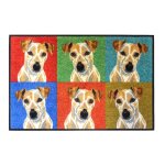 Tapis déco caoutchouc & nylon multicolore 50x75 cm Tapis déco caoutchouc & nylon multicolore 50x75 cm