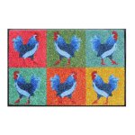 Tapis déco caoutchouc & nylon multicolore 50x75 cm Tapis déco caoutchouc & nylon multicolore 50x75 cm