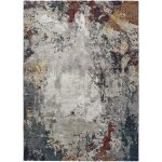 Tapis descente de lit gris / multicolore 60x120 cm Tapis descente de lit gris / multicolore 60x120 cm