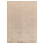 Tapis descente de lit lavable beige antidrapant 60x100 cm