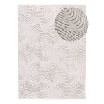 Tapis descente de lit lavable blanc antidrapant 60x110 cm