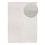 Tapis descente de lit lavable blanc antidrapant 60x110 cm