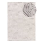 Tapis descente de lit lavable blanc antidrapant 60x110 cm
