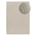 Tapis descente de lit lavable cr�me 60x90 cm