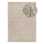 Tapis descente de lit lavable cr�me 60x90 cm