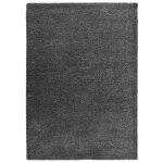 Tapis descente de lit shaggy anthracite 60x120 cm Tapis descente de lit shaggy anthracite 60x120 cm