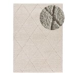 Tapis descente de lit shaggy blanc 60x120 cm Tapis descente de lit shaggy blanc 60x120 cm
