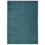 Tapis descente de lit shaggy bleu 60x120 cm Tapis descente de lit shaggy bleu 60x120 cm