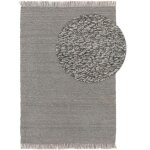 Tapis double face gris clair 120x170