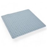 Tapis de douche antid�rapant avec ventouses 50x50cm bleu
