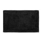 Tapis doux & pais de bain ou d'intrieur noir 70x120 cm