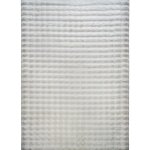 Tapis doux  relief bulles blanc 160x230