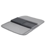 Tapis gouttoir  vaisselle en microfibre gris anthacite 61x46cm