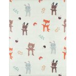 Tapis enfant animaux fort 120x160