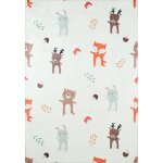 Tapis enfant animaux fort 160x230