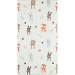 Tapis enfant animaux for�t 80x150