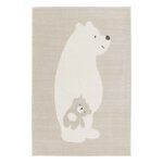 Tapis enfant beige / crme, tapis intrieur oursons