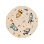 Tapis enfant crème d 120 rond Tapis enfant crème d 120 rond