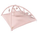 Tapis d'veil 85x75 avec arches et 5 jouets - rose