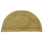 Tapis en fibres naturelles en forme de demi - lune 80x40cm
