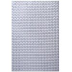 Tapis de fourrure  relief argent 120x170cm
