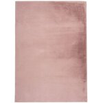 Tapis de fourrure velours rose poudr 120x170cm