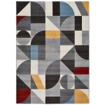 Tapis géométrique multicolore 133x190 cm Tapis géométrique multicolore 133x190 cm