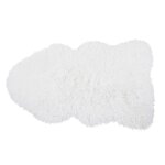 Tapis imitation peau de mouton blanc 60x100