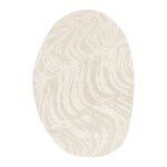 Tapis intrieur forme de galet avec relief 160x230cm