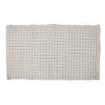 Tapis d'intrieur ou salle de bain 2200 gr / m blanc cass 50x80 cm