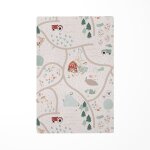 Tapis de jeu carte ferme multicolore 85x130cm Tapis de jeu carte ferme multicolore 85x130cm