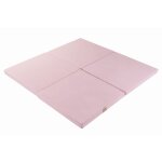 Tapis de jeu pour enfants, carré 120x120cm, velvet, rose Tapis de jeu pour enfants, carré 120x120cm, velvet, rose