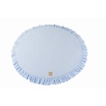 Tapis de jeu pour enfants, rond 100cm, velvet, bleu clair Tapis de jeu pour enfants, rond 100cm, velvet, bleu clair