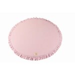 Tapis de jeu pour enfants, rond 100cm, velvet, rose Tapis de jeu pour enfants, rond 100cm, velvet, rose
