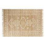 Tapis kilim tissé en jute et coton beige 160x230 Tapis kilim tissé en jute et coton beige 160x230