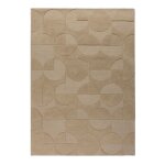 Tapis en laine beige géométrique 120 x 170 Tapis en laine beige géométrique 120 x 170