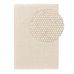 Tapis de laine blanc 120x170